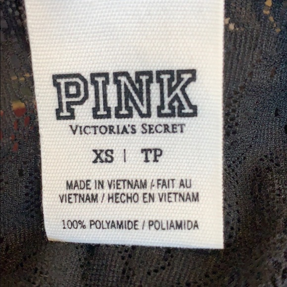 Pink Victoria’s Secret black lace tank top/cami - Picture 4 of 4